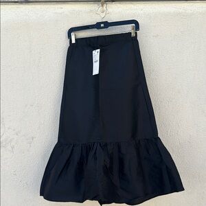Elegant Black Ruffle Skirt